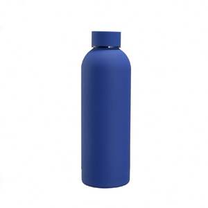 Bouteille isotherme personnalisée avec logo, mélange de couleurs, bouteille d'eau chaude en caoutchouc, gourde sportive isolée sous vide, thermos - Product Image 5