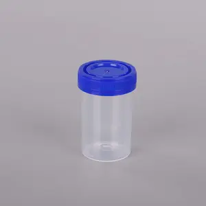 Contenedor de plástico desechable para uso médico, taza de colección de muestra de 60 Ml, desechable, antifugas, para orina