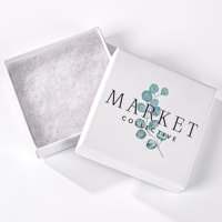 Boîte à bijoux de luxe à faible MOQ, emballage personnalisé avec logo, boîte à bijoux en papier cartonné coulissante avec coton