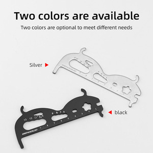 Règle de mesure d'usure de chaîne de vélo Yueli en acier, outil multifonction pour l'inspection des VTT - Product Image 4