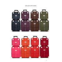 Ensemble Unisexe de 2 Valises Cabine Extensibles et Légères à Roues avec Sac de Voyage pour Professionnels