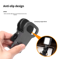 Clip universel pour éclairage d'appoint, support de flash pour appareil photo en plastique avec vis 1/4, support professionnel pour éclairage vidéo LED, noir