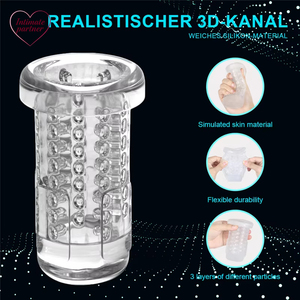 Godet de masturbation automatique pour <span class=keywords><strong>homme</strong></span> avec fonction de temporisation et double canal, Godet de masturbation de poche vaginale, Jouet sexuel pour hommes, Articles pour adultes - Product Image 3