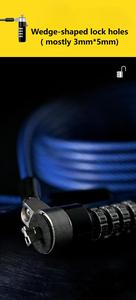 4 Chữ Số Kết Hợp Khóa Di Động An Ninh Chống Trộm Siêu Cáp Máy Tính Xách Tay Mật Mã Khóa Cho Dell Vĩ Độ 5480 Và Cảm Hứng - Product Image 4