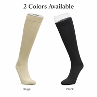 Chaussettes de Compression Favorables Ample Genou Anti-Gonflement Polyester Voyage Confort et Circulation