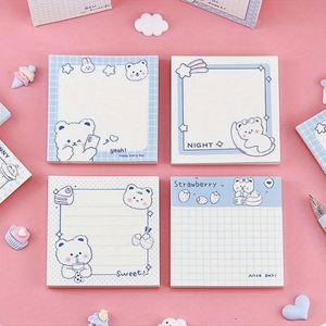 4 Pack Mixed Color Mini Paper Notes Cute Kawaii Fruit Sticky <b>Memo</b> <b>Pads</b> 3x3inch Digital Printing 80 Sheets OEM Brand Zhejiang - Product Image 4