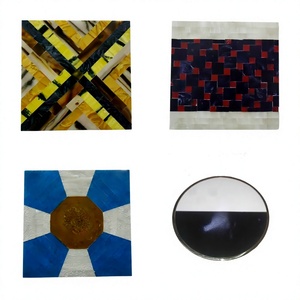 Best Selling Square Shaped Mango 4 Set Wood & Bark Eco-Friendly 10x10 CM Multi Color Coaster <b>Mat</b> Modern Handicraft Home <b>Bar</b> - Product Image 1