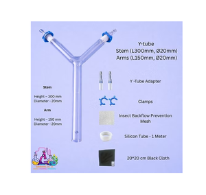 Conector en Y de Precisión, Brazos de 120 mm, Diámetro de 80 mm, Accesorio de Vidrio Borosilicato de 30 mm, Personalizable OEM, para Comportamiento Olfativo de Insectos - Product Image 2