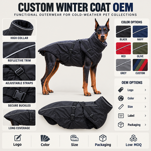 Abrigo Impermeable para Perro de Invierno, Chaqueta de Nailon, Chaleco Deportivo Cálido para Perros Grandes - Product Image 2