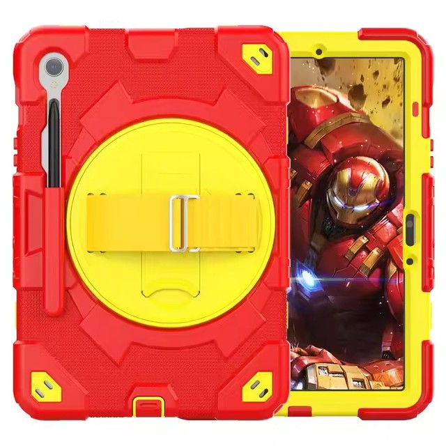 Kids Shockproof Tablet Cover for Samsung Galaxy Tab S9 FE A9 A8 A7 Lite Case Shoulder Strap Funda Capa