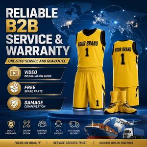 Tenues de basketball réversibles personnalisées en sublimation, ensemble maillot et short en mesh double face pour l'école, la ligue de recreational et les commandes en gros - Product Image 4