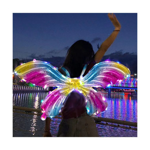 <b>Light</b> up Toys Birthday Party Kids Toy Inflatable Wings <b>Balloon</b> Back-hanging Wings - Product Image 1