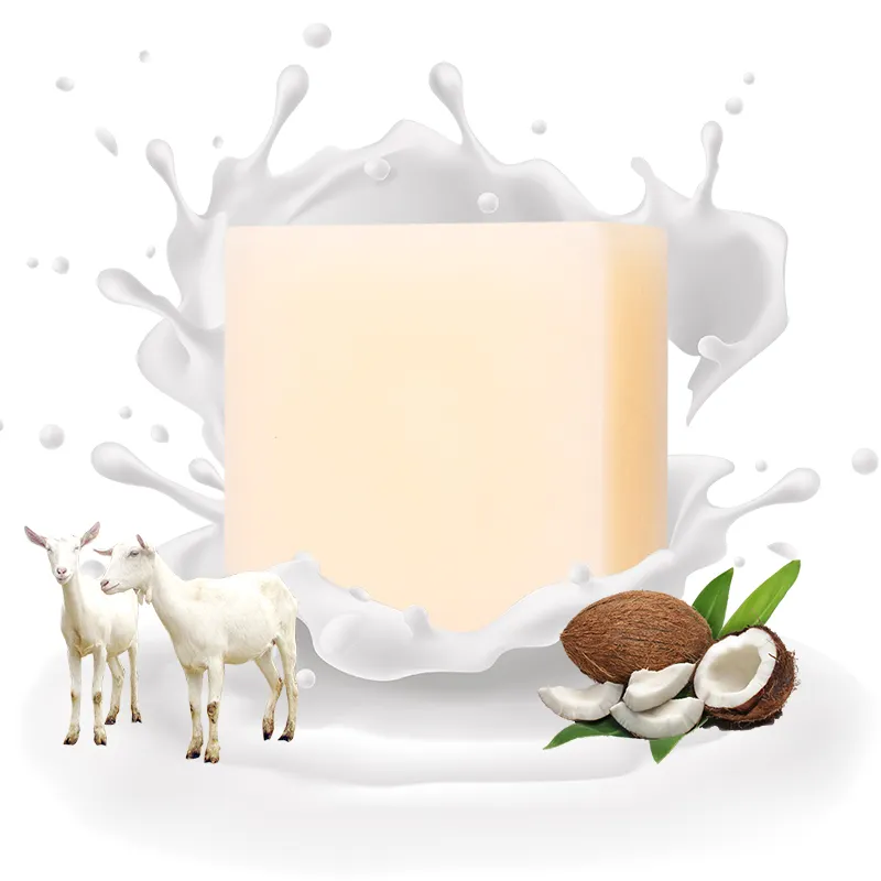 Barra de jabón hecha a mano, jabón de leche de cabra, abrillantador Natural, personalizado, OEM