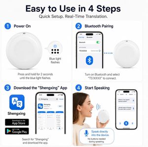 <span class=keywords><strong>Traductor</strong></span> IA Inteligente Portátil y Vestible, Compatible con 165 Idiomas, Traducción en Tiempo Real, Compañero de Práctica de Español e Inglés para Viajes - Product Image 6