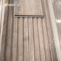 Panneaux faciles à installer en PVC effet bois pour mur, revêtement de couleur, grain de bois PVC 3D, panneaux muraux WPC pour décoration