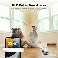 WJ-DH013 Robot Caméra IA pour Animaux de Compagnie, Jouet pour Chat, 4MP HD, Laser Interactif, Retour Automatique, Recharge 10000mAh, Audio Bidirectionnel