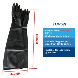 Găng tay cao su butyl với nhiều thông số kỹ thuật và kích cỡ khác nhau được thiết kế đặc biệt cho hộp găng tay phòng thí nghiệm - Product Image 3