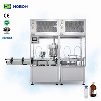 Machine de remplissage de liquides à pompe péristaltique Hebo, équipement de remplissage automatique de liquides à double tête et à 4 têtes à piston