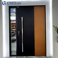 Portes d'entrée complètes pour l'extérieur de la maison, design moderne, porte d'entrée en métal, aluminium, porte d'entrée en fer