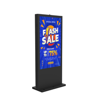Affichage numérique tactile extérieur 65 pouces à pas de pixel P4, directement de l'usine, option OEM pour la publicité dans les centres commerciaux et les magasins de détail
