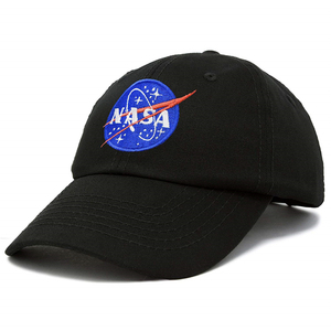 Cappellino da Baseball con Patch Ricamata Iconica NASA, Stile Vintage Effetto Invecchiato, Cotone Lavato, 6 Pannelli, Sportivo e Casual - Product Image 5