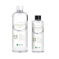 Résine époxy transparente super claire OSBANG 750 ml, 2 composants, pour la construction, les bijoux, les tables, l'art, l'artisanat, le cristal