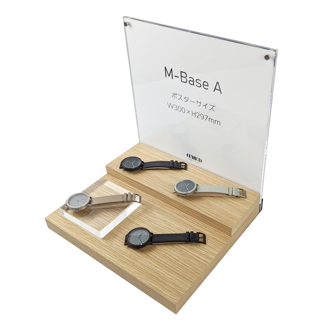 Custom for Shop Luxury Wooden Wrist Watches Displays Rack Acrylic Jewelry Watch Product Display Stand