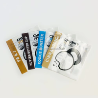 Lot de 500 sachets en plastique noir mat Mylar sachets en aluminium à fermeture éclair avec fenêtre transparente