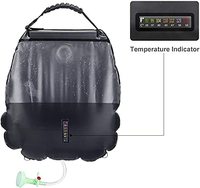 Goodwin 4L PVC Sac de douche solaire avec eau chaude commutable à 45 °C pour camping, plage, natation, voyage en plein air et randonnée