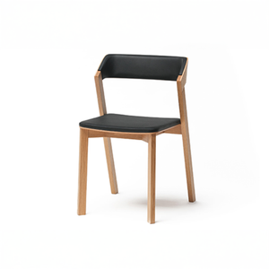 เก้าอี้ไม้วอลนัทหุ้มเบาะนั่งเรียบง่ายสไตล์สแกนดิเนเวียน-เรียบง่ายสำหรับสตูดิโอในยุโรป - Product Image 3