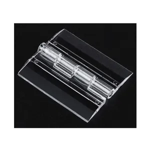 Clear Acrylic Mini Hinge Lucite Plastic Folding Hinge Small Piano Hinge Tool For Storage Box Link Showcase Furniture