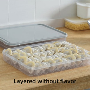 Domestic Refrigerator <b>Storage</b> <b>Box</b> Food Freezer <b>Box</b> <b>Kitchen</b> Accessories Preservation Sealed <b>Box</b> Quick-frozen Dumplings - Product Image 6