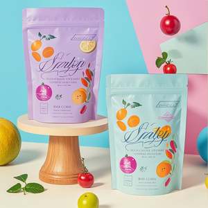 Custom Resealable PET/BOPP <b>Mylar</b> Zip Lock Moisture Proof Food Packaging <b>Bags</b> Stand-Up Logo Printed for Cookie Chewing Gum Jelly - Product Image 3