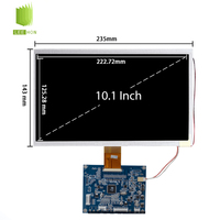 Module d'écran LCD TFT AUO G101STN01.2 10,1 pouces 1024x600 WSVGA 350 Nits TTL 50 broches