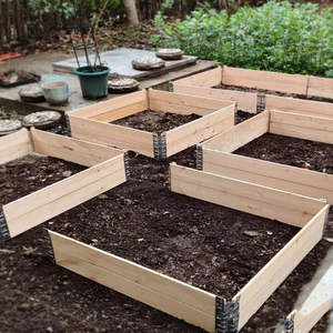 Boîte de jardinière en <span class=keywords><strong>bois</strong></span> revêtue de poudre empilable 120*80*20CM avec bordure de cadre froid - Product Image 4