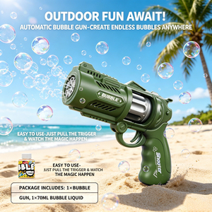Pistolet à bulles automatique en plastique pour l'extérieur, idéal pour les fêtes d'anniversaire des enfants et les jeux de plage - Product Image 5