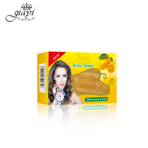 Органическое мыло ручной работы с лимоном, маслом ши и морскими водорослями для контроля жирности кожи лица и тела против акне - Madam Ranee - Product Image 2