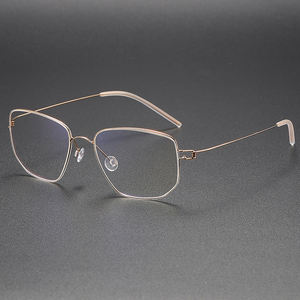 Occhiali da spettacolo <span class=keywords><strong>SELIM</strong></span> per occhiali ottici retrò montatura rettangolare in puro titanio montatura per occhiali - Product Image 5