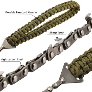 Portable Steel Manual Braided Hand Chainsaw DIY Grade Survival Tool for Outdoor Camping and Hiking Emergency Cutter Rope - Product Image 2