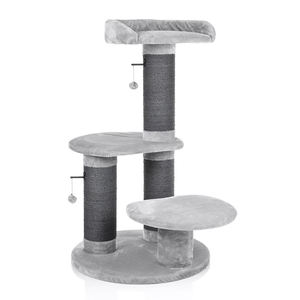 Fabricant YOUME OEM un <span class=keywords><strong>arbre</strong></span> à <span class=keywords><strong>chat</strong></span> stable avec des poteaux épais en gris à 138cm une tour d'<span class=keywords><strong>arbre</strong></span> à <span class=keywords><strong>chat</strong></span> moderne et Kratzbaum pour grands chats - Product Image 1