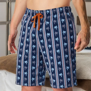 <b>Men</b> Print <b>Lounge</b> <b>Shorts</b> Breathable Quick Dry Elastic Waist Sleepwear Casual Beach <b>Shorts</b> Wholesale Rate OEM Custom 2026 - Product Image 2