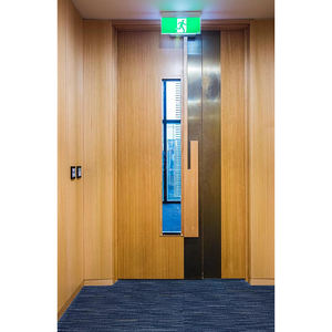 דלת אש כפולה עיצוב מודרני עץ מלא סיים משטח עבור סלון אוכל מלון אוכל מלון שימוש פנימי מסחרי - Product Image 2