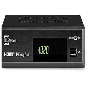 Receptor de <span class=keywords><strong>TV</strong></span> Digital Terrestre y Satélite <span class=keywords><strong>Tele</strong></span> System DVB-T/T2 DVB-S/S2 HEVC HDR10 HLG 2025 TS4020 PRO con Decodificador y Control Remoto Único - Product Image 1