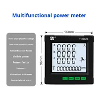 Compteur multifonctionnel triphasé avec affichage de la tension du courant d'énergie réactive active et connexion RS485