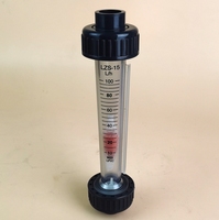 LZS-20 UPVC High Casting Flowmeter LZS Rotameter Sambungan Flens Tekanan Tinggi Ramah Lingkungan Merek Chuanli DN15-DN150 1 Buah