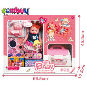 Poupées de jeu d'imitation pour bébé Accessoires de lit Fille Mignonne 27 cm Jouets pour enfants Poupée - Product Image 6