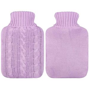 Bouteilles isothermes en caoutchouc transparent personnalisées de haute qualité, pratiques, non toxiques, de classe II, pour eau froide et chaude, avec couvercle en peluche - Product Image 4