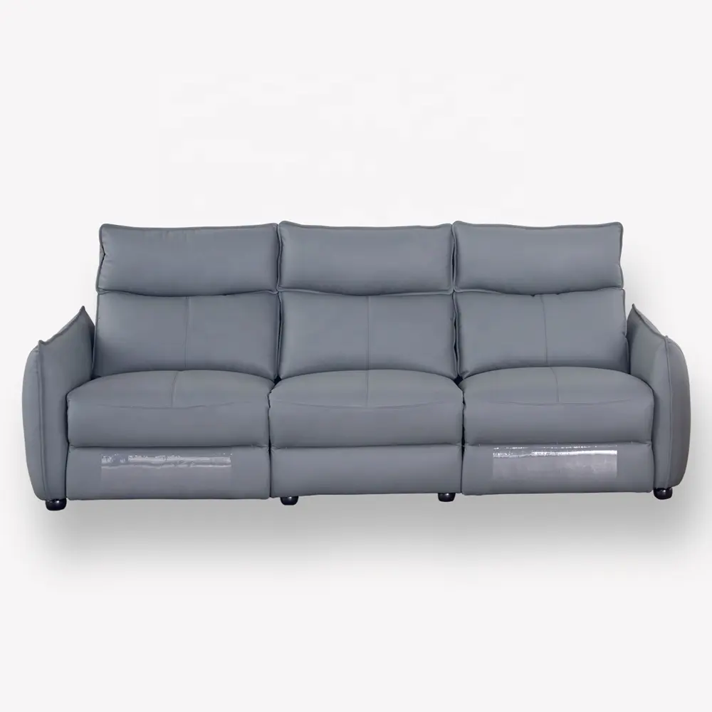 Divano reclinabile elettrico dal Design moderno unico e moderno divano reclinabile a tre posti Set mobili da soggiorno divano componibile in pelle