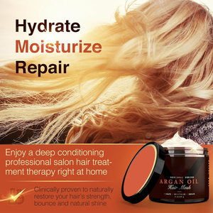 Mặt Nạ Dầu Argan Dán Nhãn Riêng Dưỡng Ẩm, Phục Hồi Tóc Hư Tổn, Khô, Làm Mềm, Tăng Độ Bóng, Tăng Độ Dễ Chải Cho Việc Chăm Sóc Tóc Hàng Ngày - Product Image 4