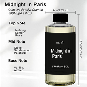 Minuit <span class=keywords><strong>Paris</strong></span> 500ml Aromathérapie Naturelle Huile Essentielle Soluble Dans L'eau Humidifiant Diffuseur Huile Essentielle - Product Image 3